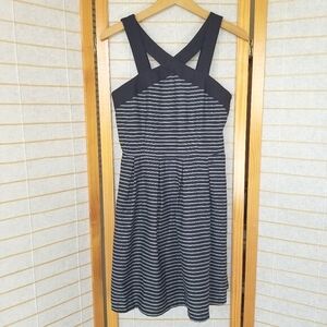 NEW Navy Striped Mini Dress Size Small Tank Straps The Impeccable Pig